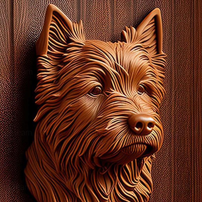 3D model Australian Terrier dog (STL)